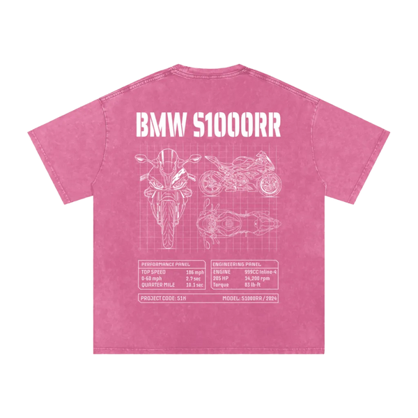 OVERSIZED Ruby Star Blueprint T-Shirt