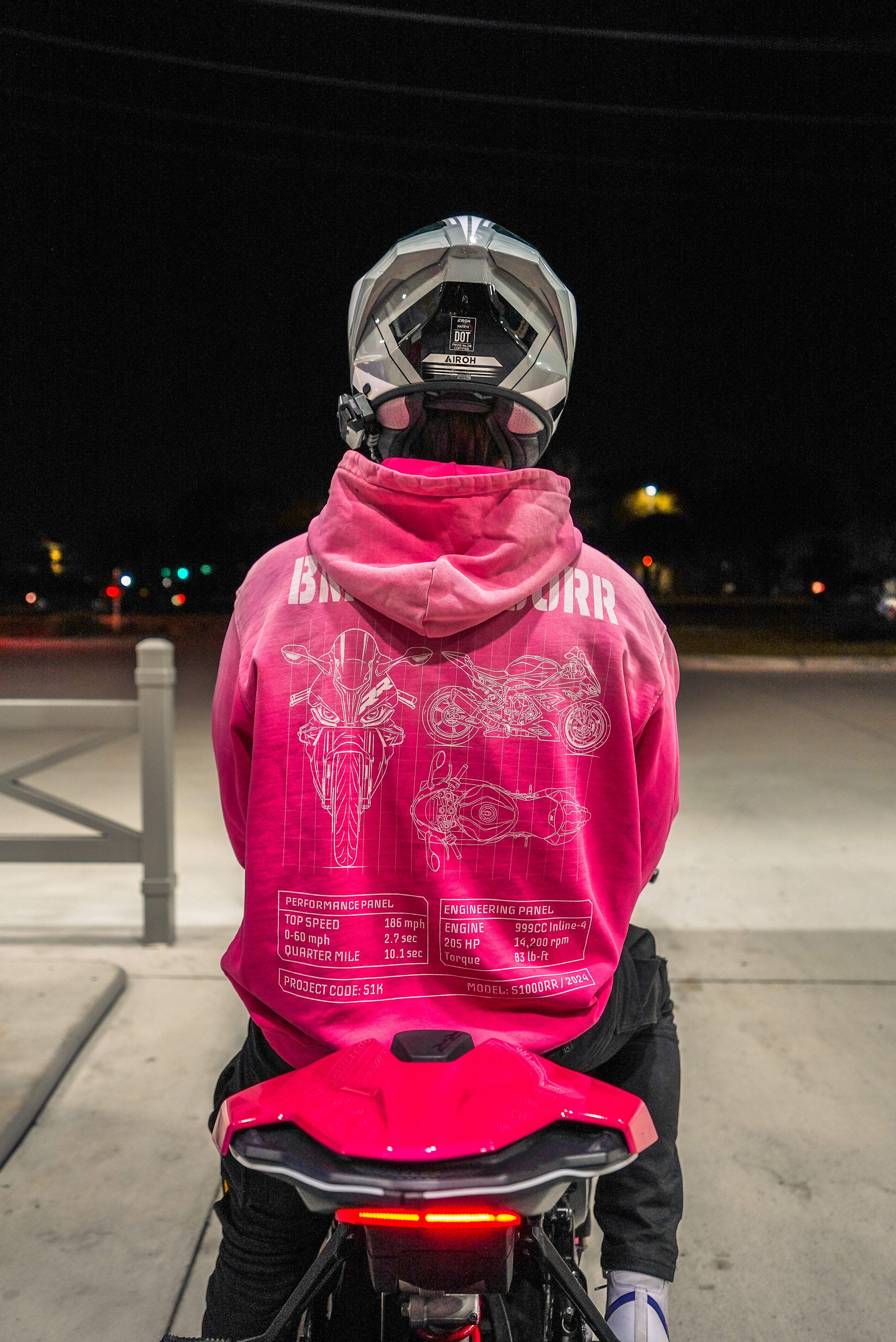 Ruby Star Blueprint Hoodie – 7th Gear Apparel