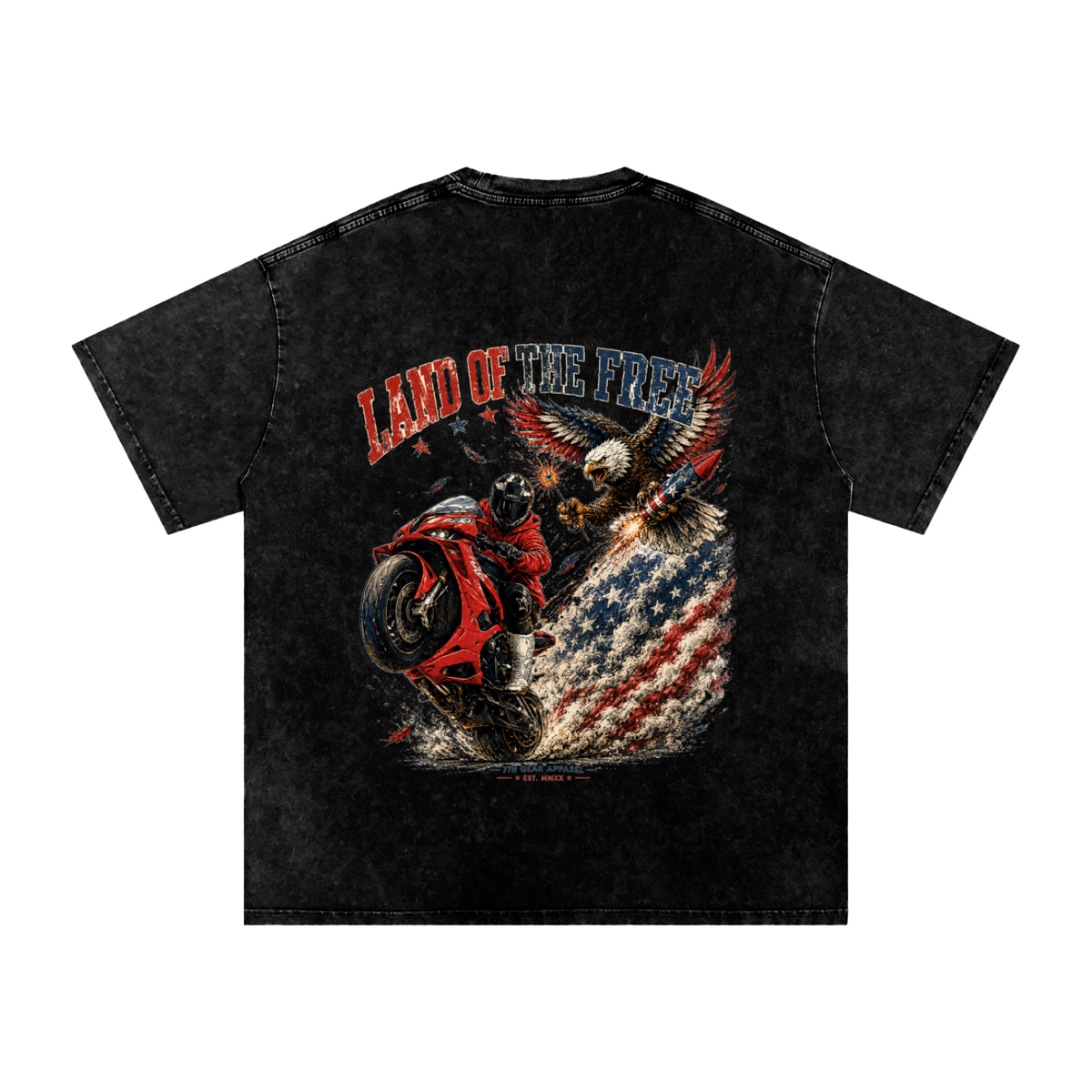 (OVERSIZED) LAND OF THE FREE T-SHIRT