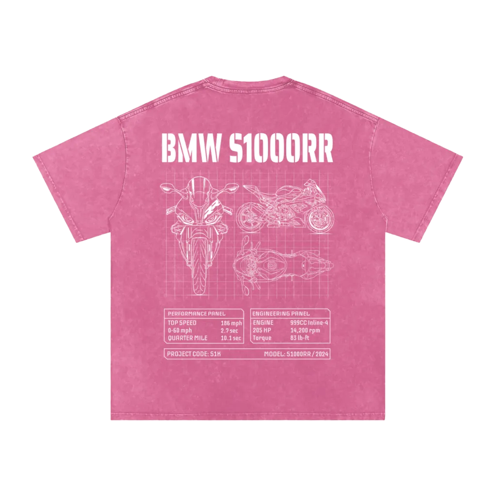 OVERSIZED Ruby Star Blueprint T-Shirt