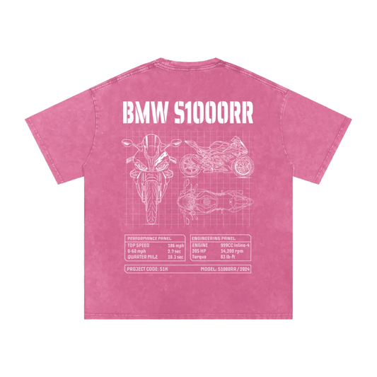 OVERSIZED Ruby Star Blueprint T-Shirt