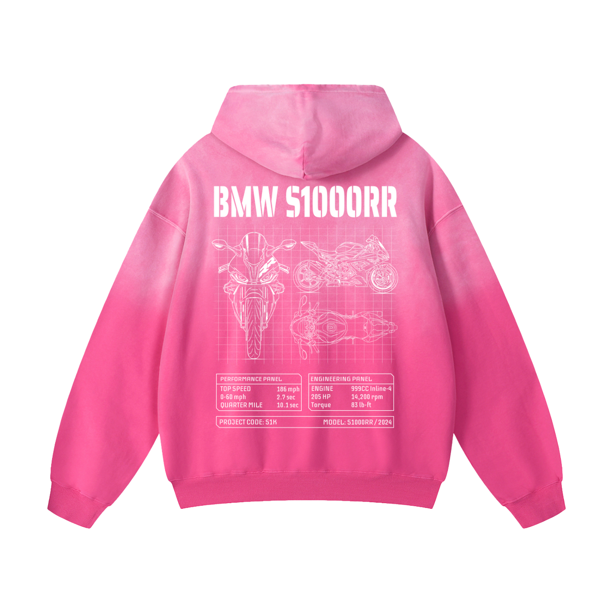 Ruby Star Blueprint Hoodie